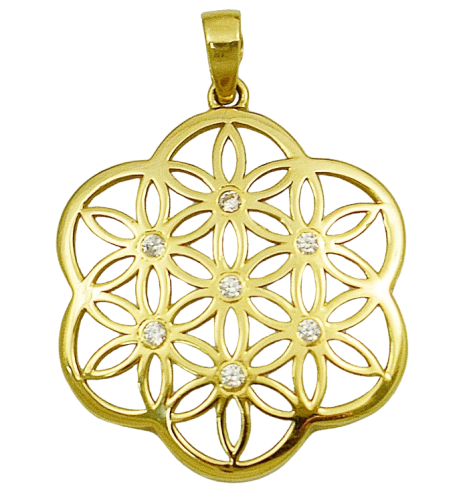 Złota Zawieszka  z Cyrkoniami  pr 585  Grawer Gratis