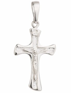 Srebrny Krzyżyk z Jezusem pr 925 