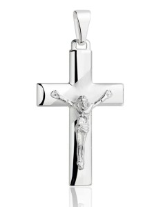 Srebrny Krzyżyk z Jezusem  pr 925