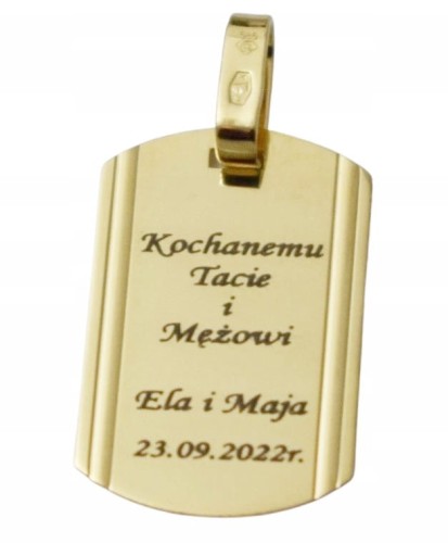 Wisiorek-Zloty-Blaszka-Niesmiertelnik-Zawieszka-pr-585-Grawer-Gratis-Waga-1-2-g.jpg