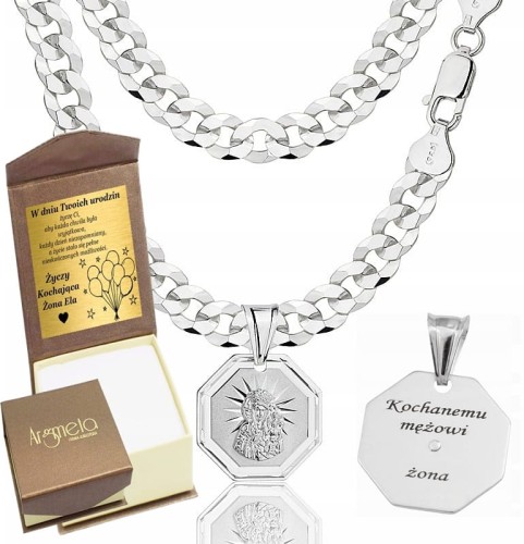 Lancuszek-Srebrny-Meski-z-Medalikiem-Pelny-Diamentowany-6-50-mm-Grawer-Kod-producenta-lancuszek-srebrny-z-medalikiem.jpg