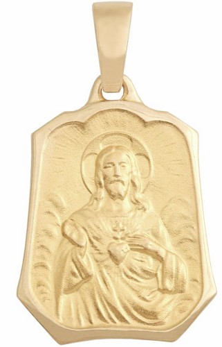 Złoty Medalik Pełny Szkaplerz pr 585 Grawer Gratis
