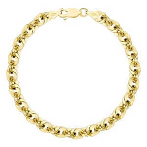 Bransoletka Złota Damska 5,20 mm  Irydia pr 585 Grawer Gratis 