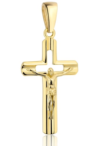 Złoty Krzyżyk  pr 585  Grawer Gratis  