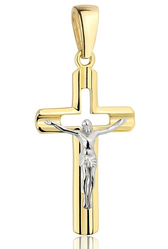 Złoty Krzyżyk  pr 585  Grawer Gratis 