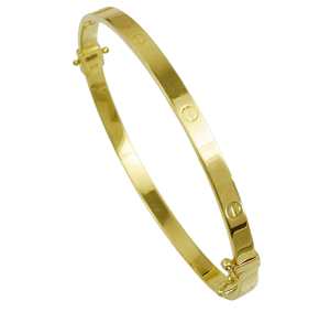 Bransoletka Złota Sztywna 3,00 mm Szeroka pr 585  