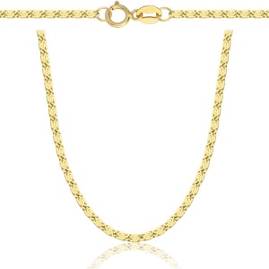 Złoty Łańcuszek Ślimak  1,80 mm pr 585 