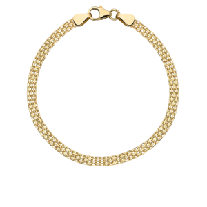 Bransoletka Złota Damska 4,00 mm Bismark Diamentowana pr 585 