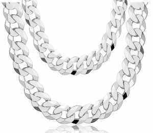 Srebrny Łańcuch Męski Pancerka 14,30 mm Szeroki pr 925 Grawer Gratis