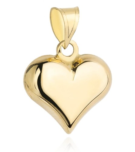 Zawieszka Złote Wypukłe Serce pr 585  