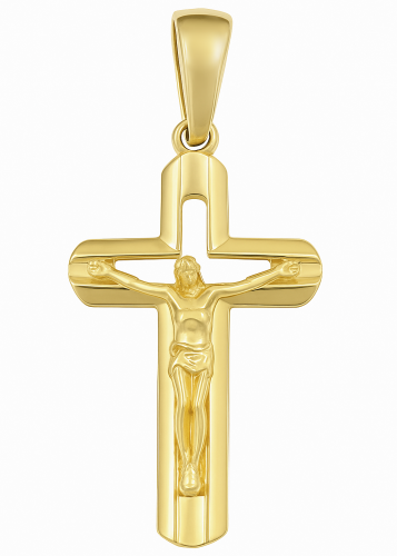 Złoty Krzyżyk pr 585  Grawer Gratis  