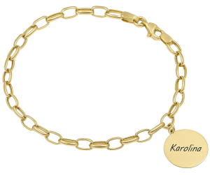Bransoletka Złota Damska Rolo 4,70 mm pr 585 Grawer Gratis      