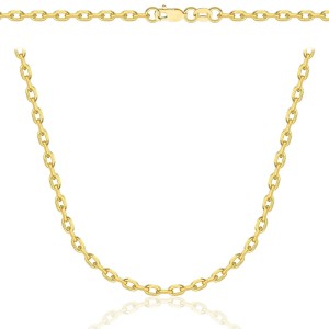 Złoty Łańcuszek Ankier Diamentowany 2,60 mm pr 585 