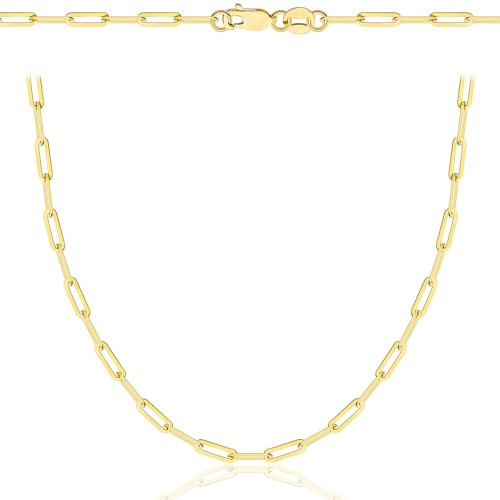 Złoty Łańcuszek Ankier Pełny 2,10 mm Damski pr 585 
