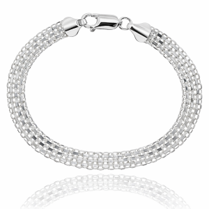 Bransoletka Srebrna Bismark 6,00 mm  pr 925 Grawer Gratis