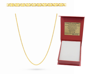 Złoty Łańcuszek Damski Pełny Gucci  pr 585  