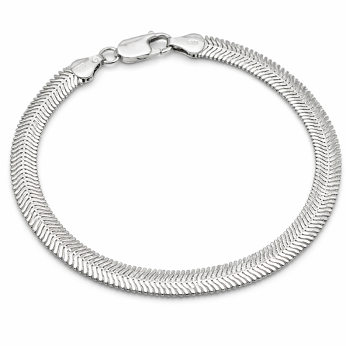 Bransoletka Srebrna Wąż Diamentowany 6,00 mm pr 925 Grawer Gratis