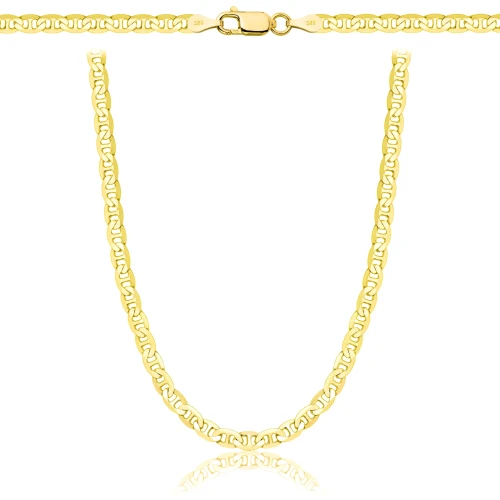 Srebrny Łańcuszek Pozłacany Gucci Pełny 3,50 mm pr 925 Grawer Gratis 