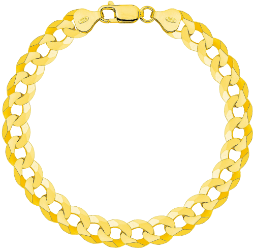 Bransoletka Srebrna Pozłacana Pancerka 8,00 mm pr 925 Grawer Gratis 