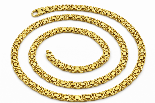 Łańcuszek Złoty Splot Królewski Płaski  5,20 mm pr 585  Grawer Gratis