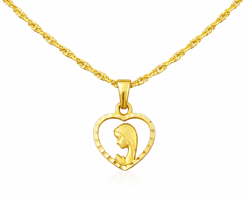 Złoty Łańcuszek  Singapur z Medalikiem 2,00 mm pr 585  Grawer Gratis