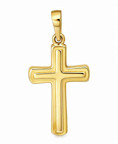  Złoty Krzyżyk Gładki  pr 585  