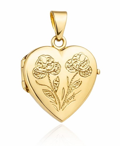Złota Zawieszka Serce Puzderko  pr 585  