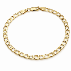 Bransoletka Złota Męska Pancerka Pełna 4.80 mm pr 585  Grawer Gratis