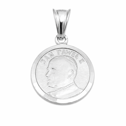 Srebrny Medalik św. Jan Paweł II pr 925 