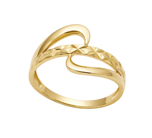 Złoty Pierścionek pr 585 Nowoczesna Forma roz. 15  