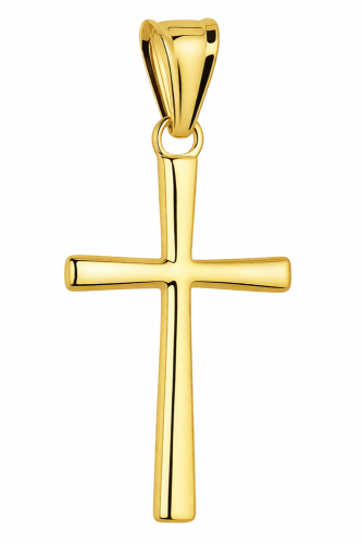  Złoty Krzyżyk Gładki  pr 585  Grawer Gratis