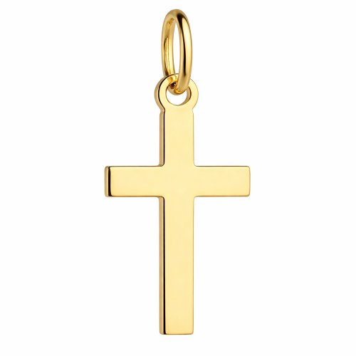  Złoty Krzyżyk Prosty Gładki  pr 585  