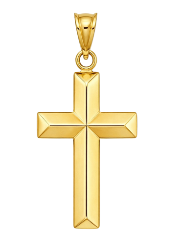  Złoty Krzyżyk Gładki  pr 585   