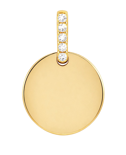 Zawieszka Okrągła Pełne Kółko z Cyrkoniami pod Grawer pr. 585   