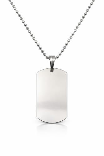 Srebrny Łańcuszek Kulkowy z Nieśmiertelnikiem 3,10 mm pr 925 Grawer Gratis