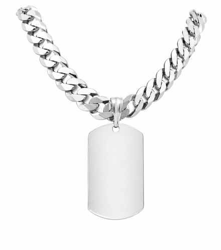 Srebrny Łańcuszek Pancerka 10,50 mm z Nieśmiertelnikiem pr 925 Grawer Gratis  