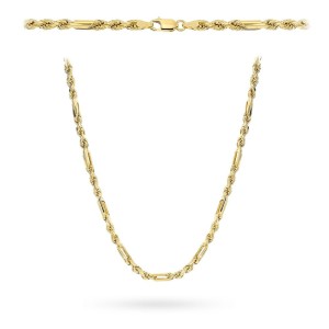 Naszyjnik Złoty Damski Korda i Długie Ogniwa  pr 585  