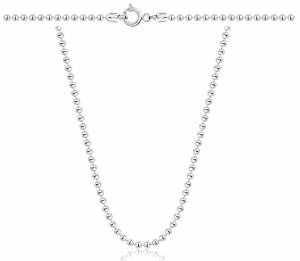Srebrny Łańcuszek Kulkowy 2,20 mm pr 925 Grawer Gratis