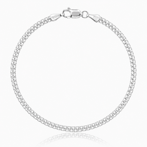 Bransoletka Srebrna Bismark 4,50 mm pr 925 Grawer Gratis