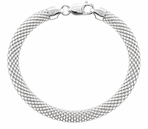 Bransoletka Srebrna Tub Ażurowy 5,00 mm pr 925  Grawer Gratis