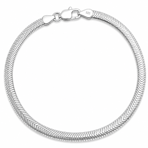 Bransoletka Srebrna Wąż Diamentowany 3,40 mm pr 925 