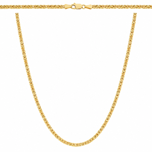 Łańcuszek Złoty Splot Królewski Pełny Diamentowany pr. 585