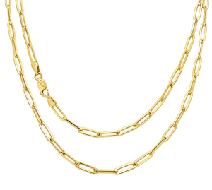 Złoty Łańcuszek Pełny 3,50 mm Splot Długie Ogniwa pr 585 