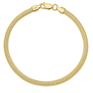 Bransoletka Złota Damska Pełna Żmijka 3,30 mm pr 585 