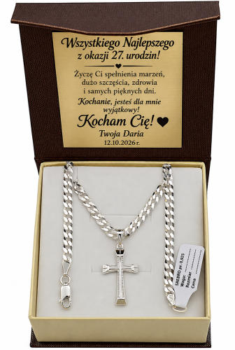 Elegancki prezent urodzinowy z krzyżykiem.png