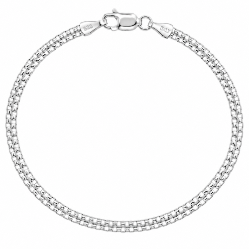 Bransoletka Srebrna Bismark 4,50 mm pr 925 Grawer Gratis
